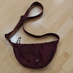 Fabletics Brown Crossbody Bag Durable Adjustable Strap